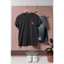 Oversize Kaptan Amerika Captain America  Cep Tasarımlı Unisex T-Shirt