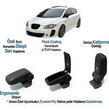 Araca Özel Kolçak Leon 1p 2005-2010 Siyah Ergonomik Tasarım ve Şık Dikişlerle Üretilmiştir