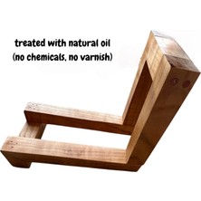 Ahşap Plaklık / Kitaplık (Kiraz Ağacından El Yapımı )(26X22X14 Cm)– Minimal Tasarım