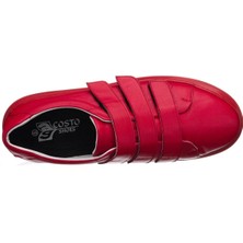 Costo Shoes GG3313 Kırmızı Çift Katlı Termo Taban  Üst Kalite Ekstra Rahat Kalıp Vip Deri Büyük Numara Erkek Spor Ayakkabı