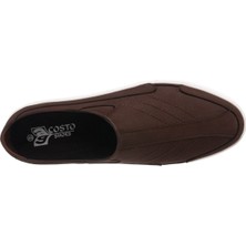 Costo Shoes Kley-01 Kahve Dana Nubuk Sandalet Ayakkabı Rahat Şık Geniş Kalıp Özel Tasarım