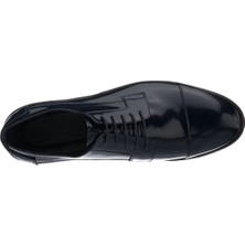 Costo Shoes NV1088 Lacivert Açma Deri Büyük Numara Erkek Ayakkabı Rahat Geniş Kalıp