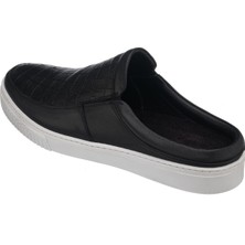 Costo Shoes Cem-01 Siyah Dana Derisi Sandalet Ayakkabı Rahat Şık Geniş Kalıp Özel Tasarım