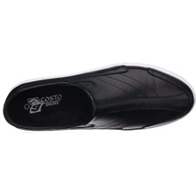 Costo Shoes Kley-01 Siyah Dana Derisi Sandalet Ayakkabı Rahat Şık Geniş Kalıp Özel Tasarım