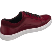 Costo Shoes Kadir-02 Bordo Dana Derisi  Büyük Numara Erkek Spor Ayakkabısı Rahat Geniş Kalıp Şık