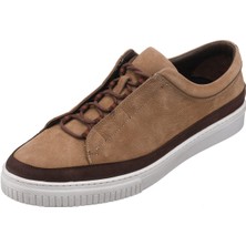Costo Shoes Kadir-03 Kum Nubuk Deri Büyük Numara Erkek Spor Ayakkabısı Rahat Geniş Kalıp Şık