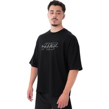 Musclecloth Icon Heavyweight Oversize T-Shirt Siyah
