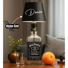 Bk Gift Kişiye Özel Isimli Kablosuz 3 Renkli LED Siyah Şişe Lambası-1, Ev Hediyesi, Arkadaşa Hediye, Sevgiliye Hediye