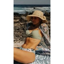 Ropikal Yeşil Luxury Desıgn Gömlek & Bikini Seti