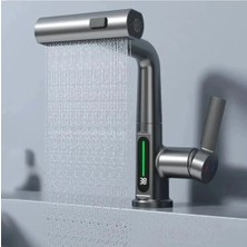 Dijital Sıcaklık Göstergeli Lavabo Musluğu