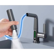 Dijital Sıcaklık Göstergeli Lavabo Musluğu