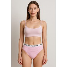 Kadın Pembe Bikini Boy Külot 3lü Paket