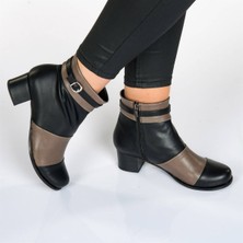 Costo Shoes 17001 Siyah Vizon Büyük Numara Kadın Ayakkabı