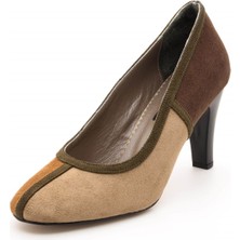 Costo Shoes 19536 Toprak Renkleri Büyük Numara Kadın Ayakkabısı