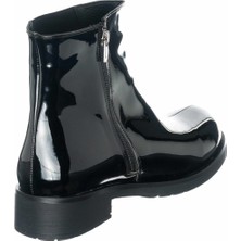 Costo Shoes K418 Siyah Rugan  Büyük Numara Kadın Bot