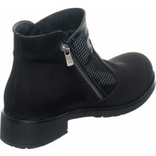 Costo Shoes K505-1 Siyah Süet Büyük Numara Kadın Botları