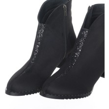 Costo Shoes K541 Siyah Süet Büyük Numara Kadın Botları