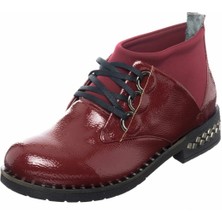 Costo Shoes K406-2 Bordo Üst Kalite Büyük Numara Kadın Botları