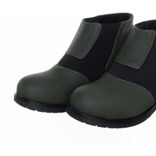 Costo Shoes K382-1 Haki &  Nubuk Streç Büyük Numara Kadın Botu