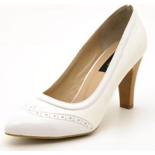 Costo Shoes 1954 Beyaz Büyük Numara Kadın Ayakkabıları