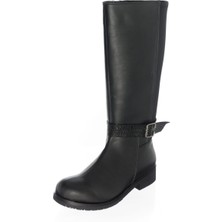 Costo Shoes K1011 Siyah Analin Steçli Büyük Numara Kadın.çizme Kişiye Özel Sipariş Imkanı