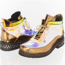 Costo Shoes K427 Gökkuşağı Rahat Geniş Kalıp Kadın Bot
