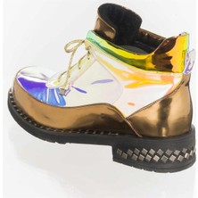 Costo Shoes K427 Gökkuşağı Rahat Geniş Kalıp Kadın Bot