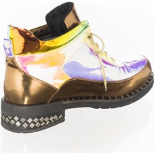 Costo Shoes K427 Gökkuşağı Rahat Geniş Kalıp Kadın Bot