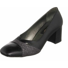 Costo Shoes KDR1413 Siyah Büyük Numara Kadın Ayakkabısı Rahat Geniş Kalıp