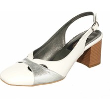 Costo Shoes KDR1481 Beyaz Özel Seri Rahat Geeniş Kalıp Büyük Numara Kadın Ayakkabısı