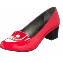 Costo Shoes KDR1476 Fuşya Özel Seri Büyük Numara Abiye Kadın Ayakkabısı Rahat Geniş Kalıp