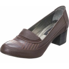 Costo Shoes KDR1876 Kahve Büyük Numara Rahat Kalıplı Yeni Sezon Büyük Numara Kadın Ayakkabısı