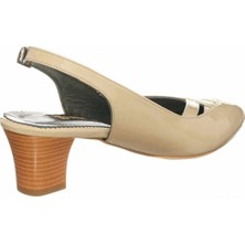 Costo Shoes KDR2300 Bej Rugan Yazlık Büyük Numara Klasik Gündelik Kadın Ayakkabısı