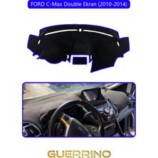 Ford C-Max Double Ekran (2010-2014)TORPİDO Koruma Halısı Mavi Kenar
