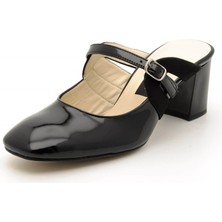 Costo Shoes 2405 SİYAH RUGAN Büyük Numara Kadın Terlik Ayakkabı