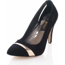 Costo Shoes 190327 Siyah Büyük Numara Kadın Ayakkabı