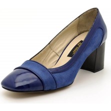 Costo Shoes 5675 Mavi Büyük Numara Kadın Ayakkabısı