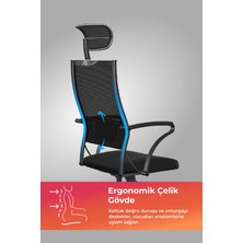Ergolife Sit Air-180 Ergonomik Yönetici Koltuğu / Ofis Sandalyesi - 574.61.40.222
