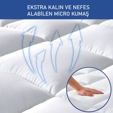 Yatak Pedi Pofuduk 1000 gr Fitted Kapitoneli %100 Pamuklu Micro Kumaş  Uyku Pedi Yatak Koruyucu
