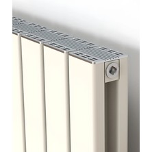 Argus Alüminyum Panel Radyatör 900 x 490 (7 Dilim) Kırık Beyaz Petek