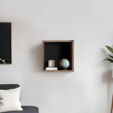 adore mobilya Rainbow Duvar Raf-Latte 33X33X19 cm (Gxyxd)