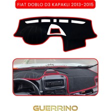 Fıat Doblo D3 Kapaklı 2013-15 Modellerine Uyguntorpido Koruma Halısı Kırmızı Kenar