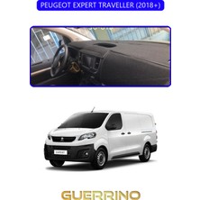 Peugeot Expert Traveller 2018+TORPİDO Koruma Halısı Mavi Kenar