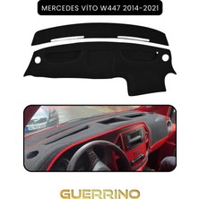 Mercedes Vito W447 2014-2021TORPİDO Koruma Halısı Siyah Kenar