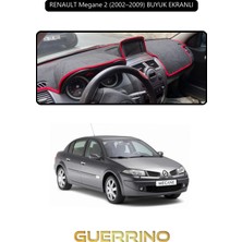 Renault Megane 2 (2002–2009) Buyuk Ekranlıtorpido Koruma Halısı Siyah Kenar