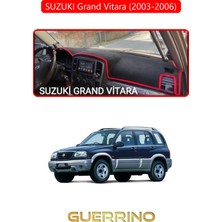 Suzukı Grand Vitara (2003-2006) Torpido Koruma Halısı Kırmızı Kenar