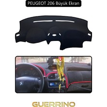 Peugeot 206 Büyük Ekrantorpido Koruma Halısı Siyah Kenar