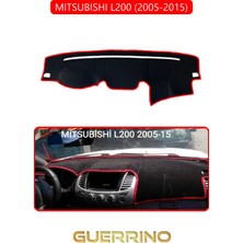 Mıtsubıshı L200 2005-2015TORPİDO Koruma Halısı Kırmızı Kenar