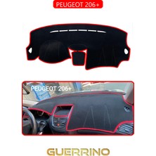 Peugeot 206+TORPİDO Koruma Halısı Kırmızı Kenar