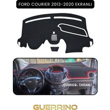 Ford Courier 2013-2020 Ekranlıtorpido Koruma Halısı Siyah Kenar